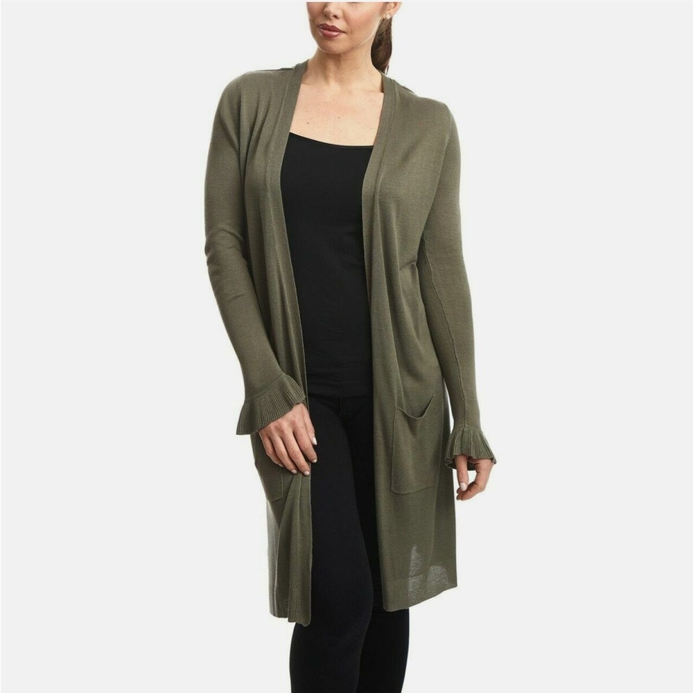 Joseph A ruffle cuff cardigan